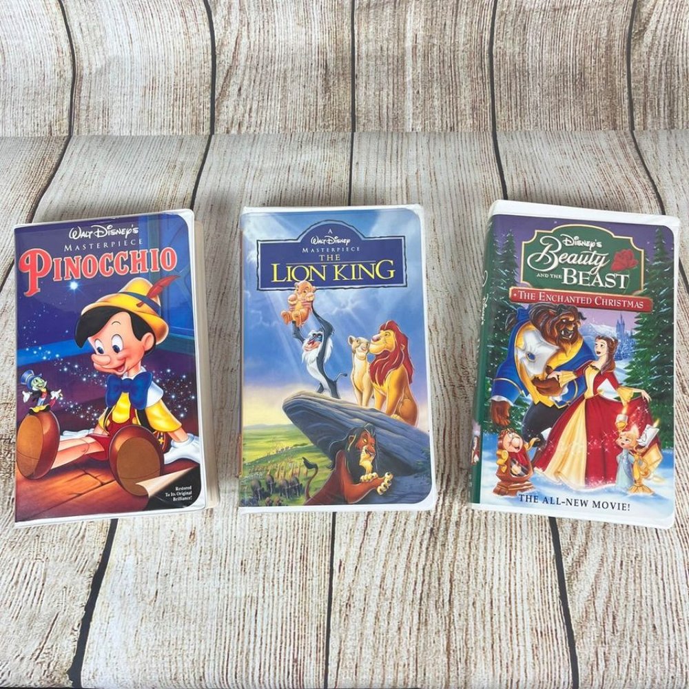 Vintage Walt Disney Masterpiece Collection VHS Lot